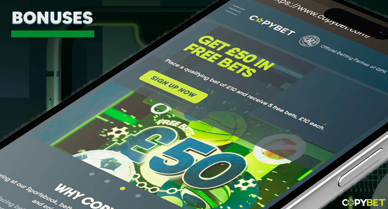 Copybet promotional offers and bonuses for users, special features such as welcome bonuses, cashback rewards, and ongoing promotional deals for betting.